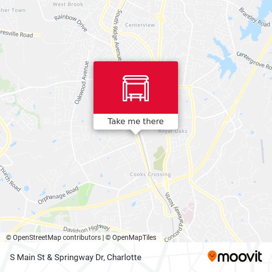 S Main St & Springway Dr map