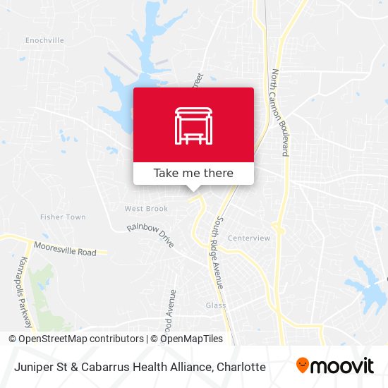 Mapa de Juniper St & Cabarrus Health Alliance