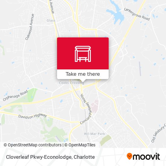 Mapa de Cloverleaf Pkwy-Econolodge