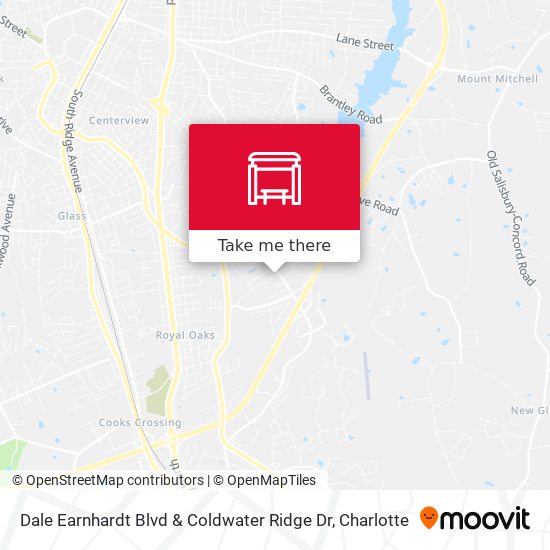 Dale Earnhardt Blvd & Coldwater Ridge Dr map