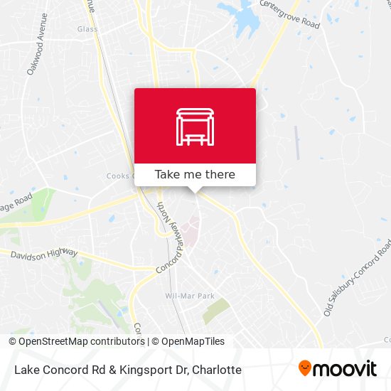 Lake Concord Rd & Kingsport Dr map