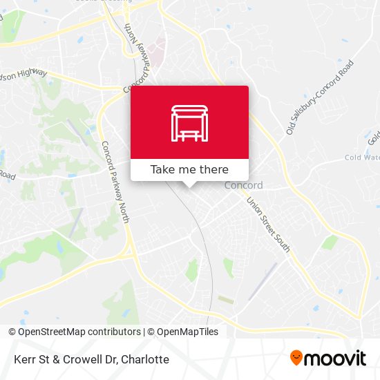 Kerr St & Crowell Dr map