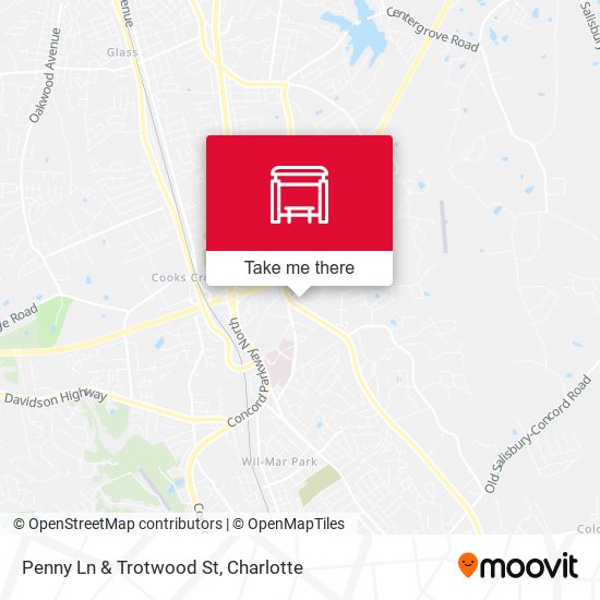 Penny Ln & Trotwood St map