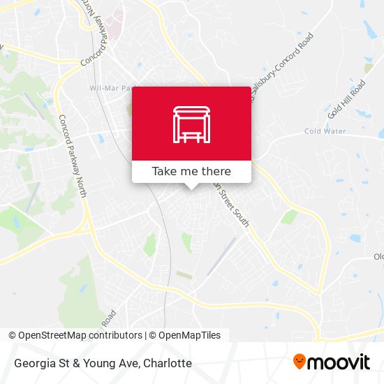 Mapa de Georgia St & Young Ave