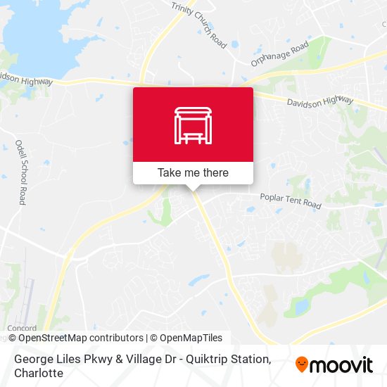 George Liles Pkwy & Village Dr - Quiktrip Station map