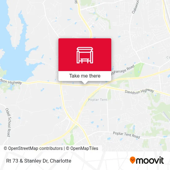 Rt 73 & Stanley Dr map