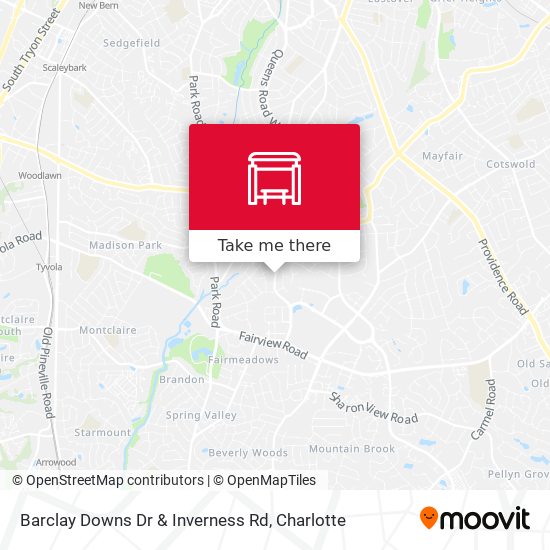 Barclay Downs Dr & Inverness Rd map