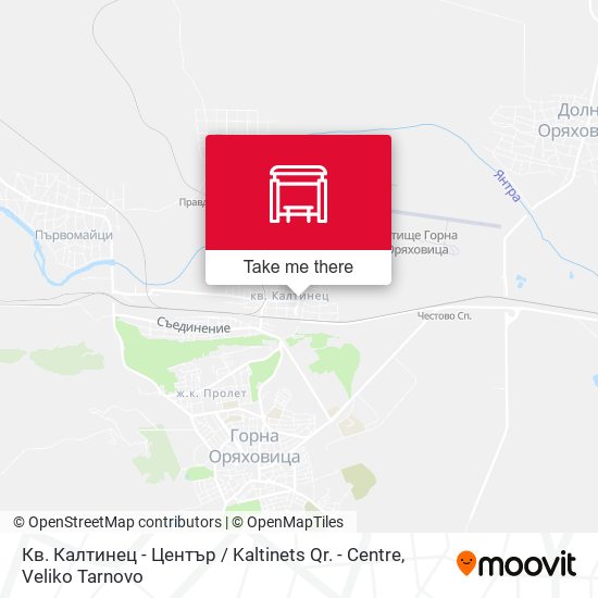 Карта Кв. Калтинец - Център / Kaltinets Qr. - Centre