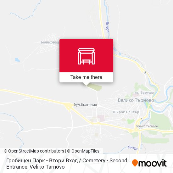 Гробищен Парк - Втори Вход / Cemetery - Second Entrance map