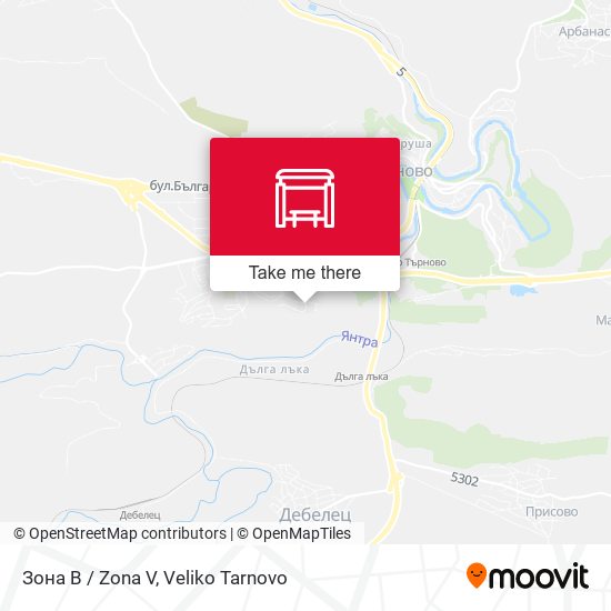 Зона В / Zona V map