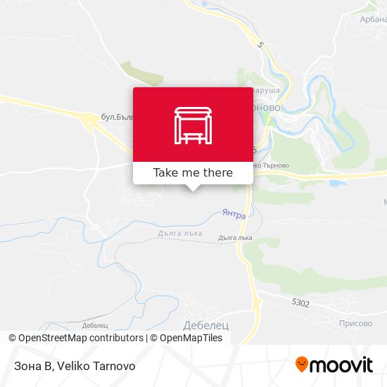 Зона В map