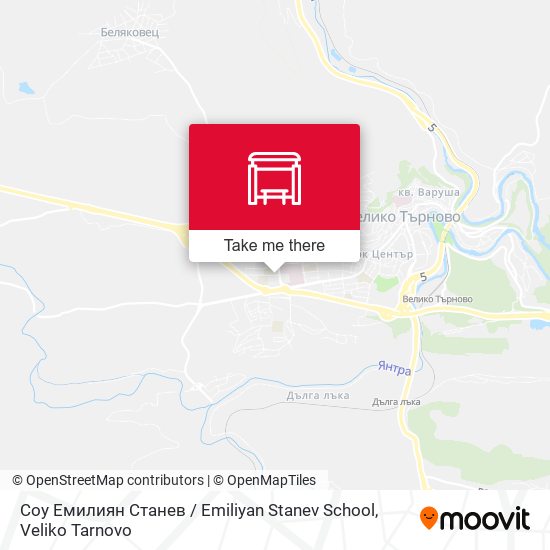 Карта Соу Емилиян Станев / Emiliyan Stanev School