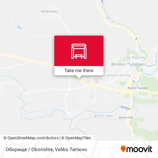 Карта Оборище / Oborishte