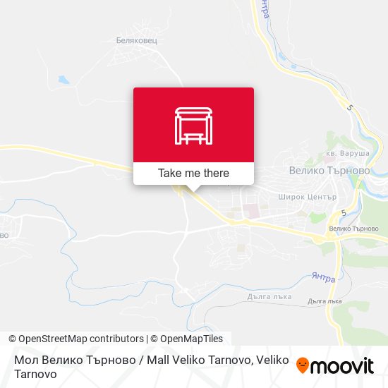 Карта Мол Велико Търново / Mall Veliko Tarnovo