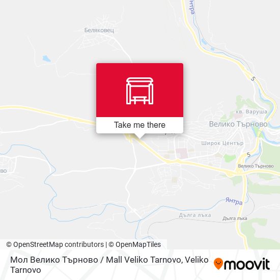 Карта Мол Велико Търново / Mall Veliko Tarnovo