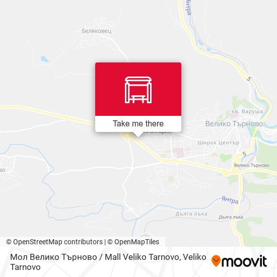 Карта Мол Велико Търново / Mall Veliko Tarnovo