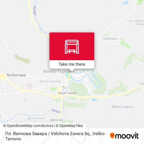 Карта Пл. Велчова Завера / Velchova Zavera Sq.