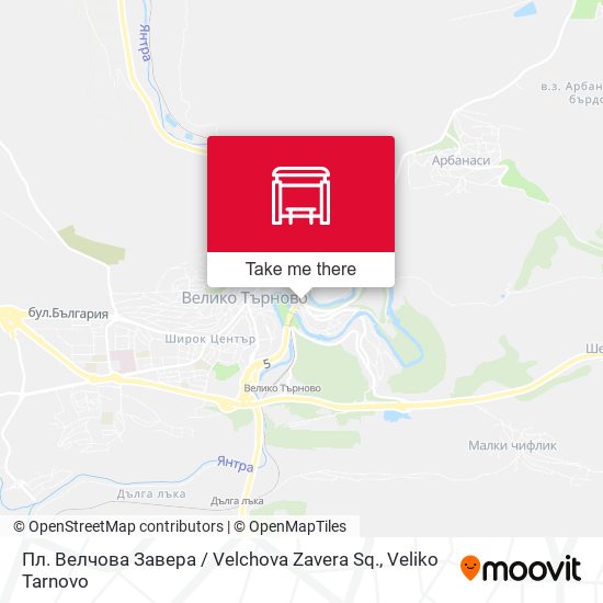 Карта Пл. Велчова Завера / Velchova Zavera Sq.
