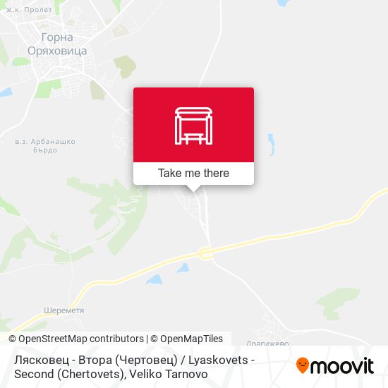 Лясковец - Втора (Чертовец) / Lyaskovets - Second (Chertovets) map