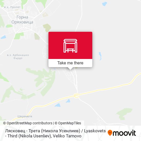 Карта Лясковец - Трета (Никола Усенлиев) / Lyaskovets - Third (Nikola Usenliev)