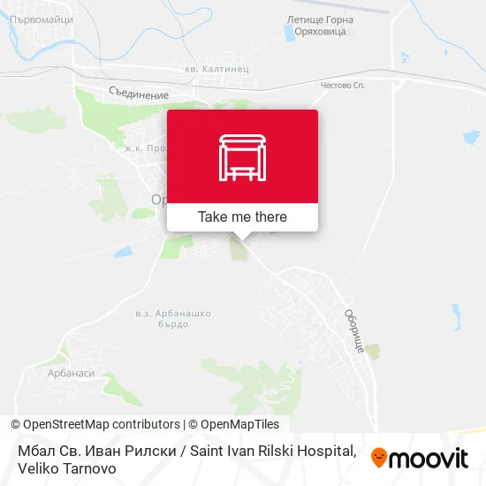 Карта Мбал Св. Иван Рилски / Saint Ivan Rilski Hospital