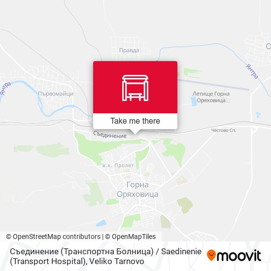 Карта Съединение (Транспортна Болница) / Saedinenie (Transport Hospital)