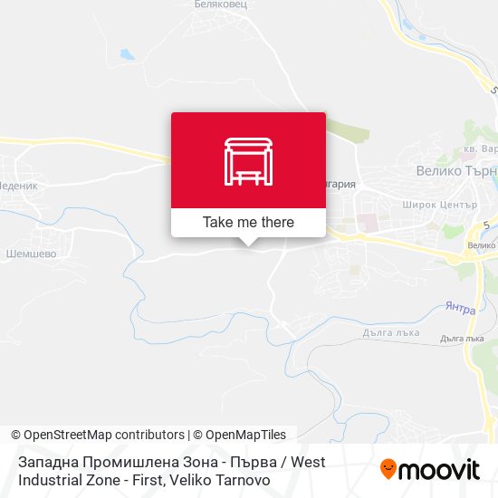 Западна Промишлена Зона - Първа / West Industrial Zone - First map