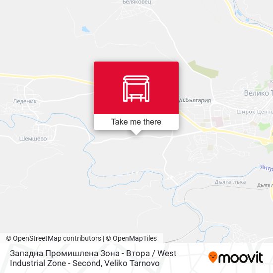 Западна Промишлена Зона - Втора / West Industrial Zone - Second map