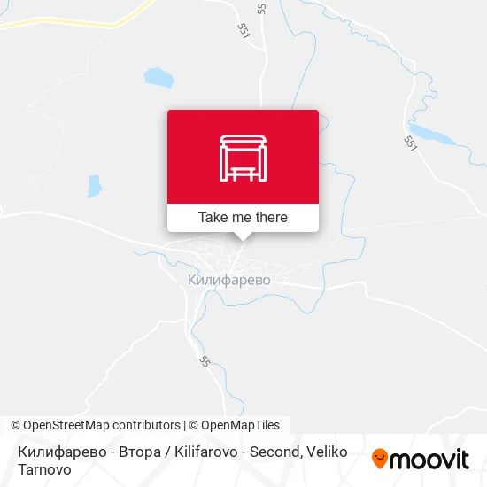 Карта Килифарево - Втора / Kilifarovo - Second