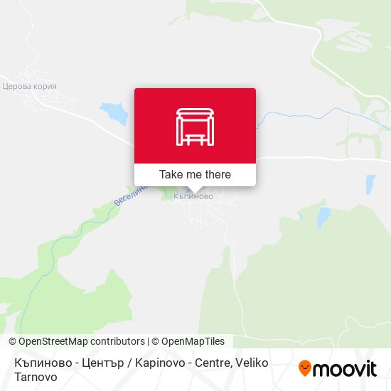 Карта Къпиново - Център / Kapinovo - Centre
