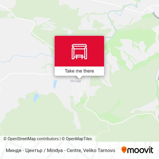 Миндя - Център / Mindya - Centre map
