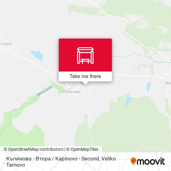 Карта Къпиново - Втора / Kapinovo - Second