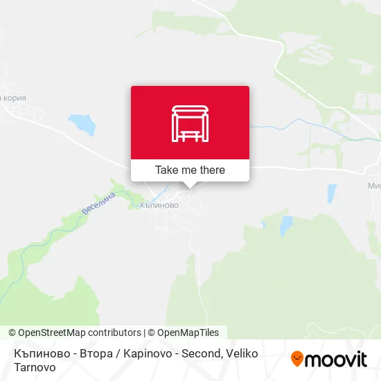 Карта Къпиново - Втора / Kapinovo - Second