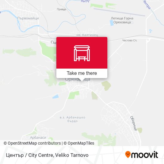 Център / City Centre map