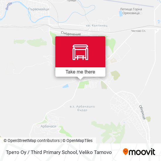Трето Оу / Third Primary School map