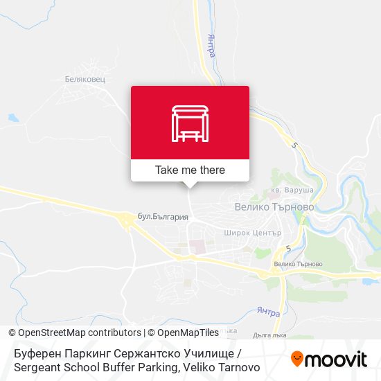 Карта Буферен Паркинг Сержантско Училище / Sergeant School Buffer Parking