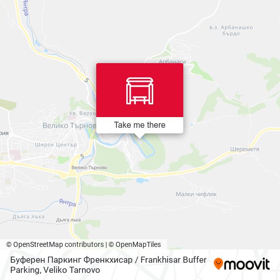 Карта Буферен Паркинг Френкхисар / Frankhisar Buffer Parking