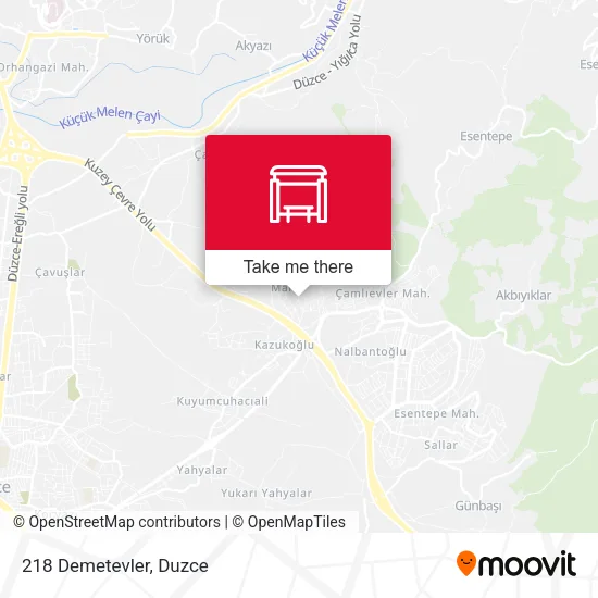 218 Demetevler map