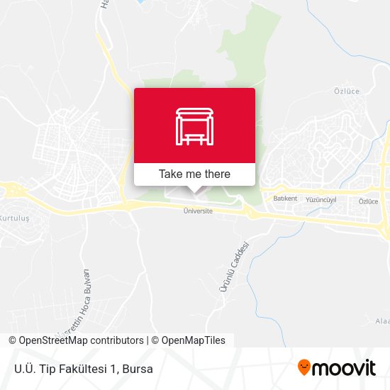 U.Ü. Tip Fakültesi 1 map