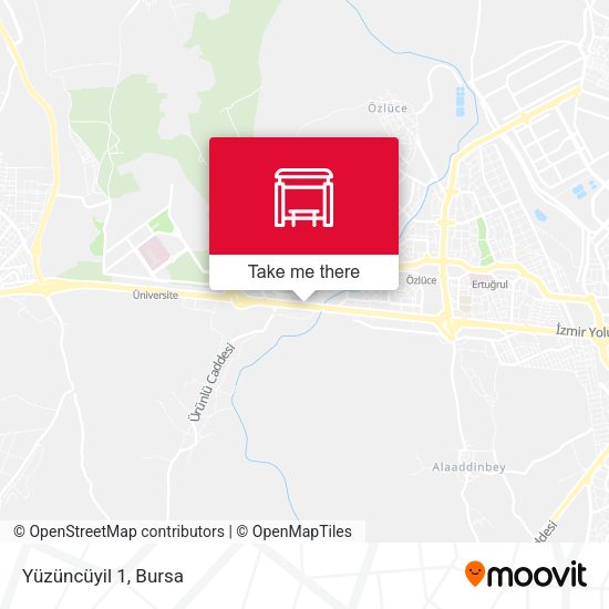 Yüzüncüyil 1 map