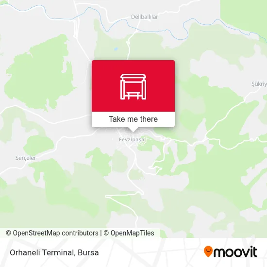 Orhaneli Terminal map