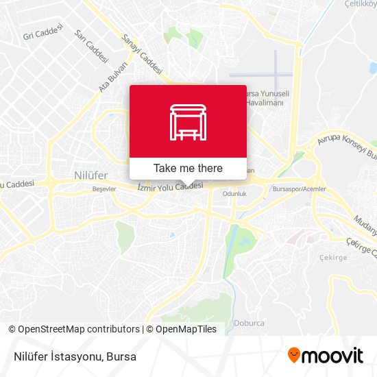 Nilüfer İstasyonu map