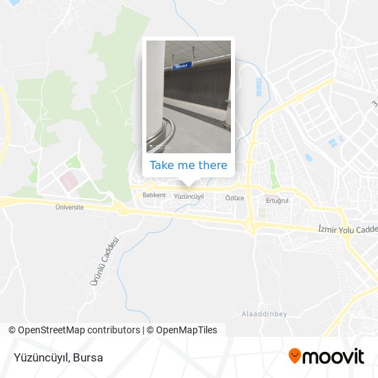Yüzüncüyıl map