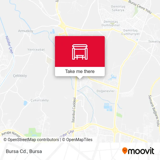 Bursa Cd. map