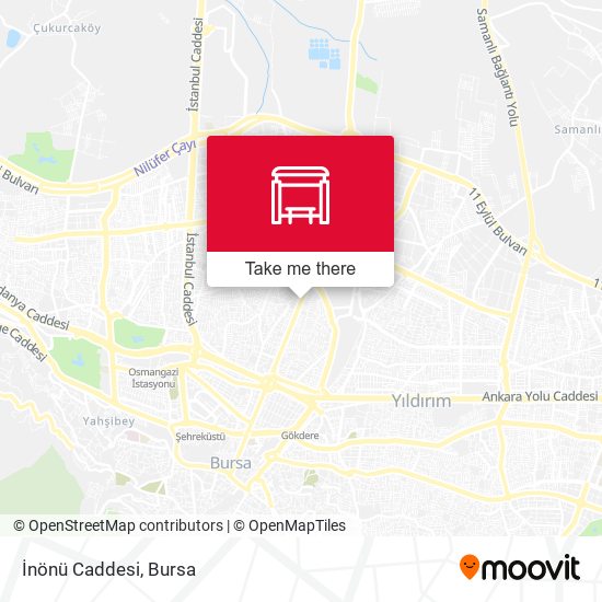 İnönü Caddesi map