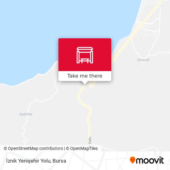 İznik Yenişehir Yolu map