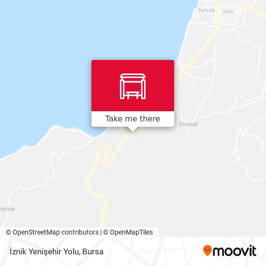 İznik Yenişehir Yolu map