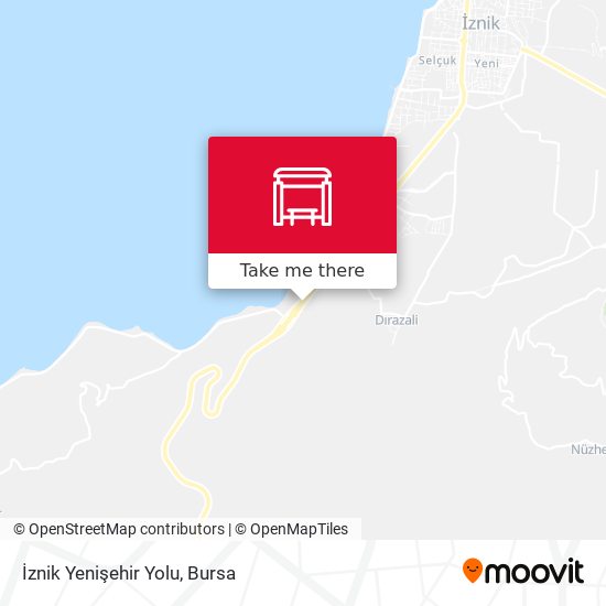 İznik Yenişehir Yolu map