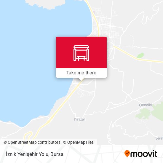 İznik Yenişehir Yolu map