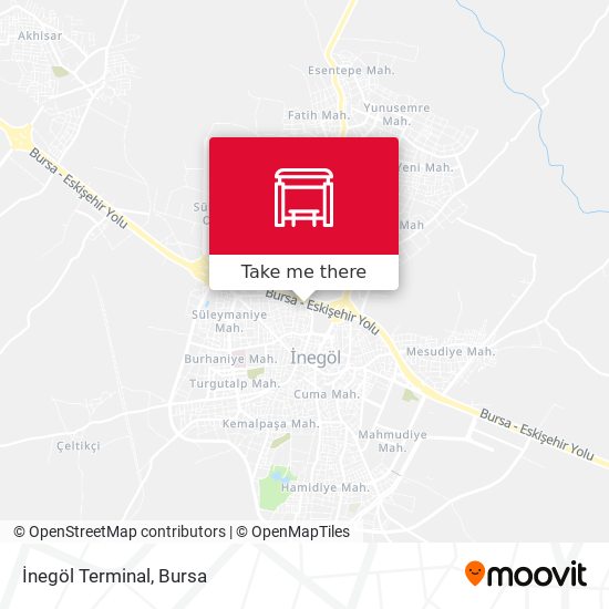İnegöl Terminal map